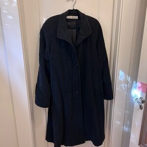 Vintage Evan Picone Black Trench Coat